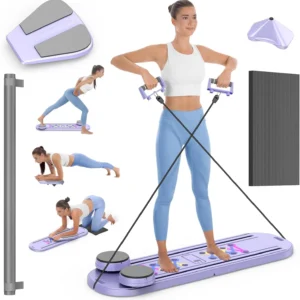 Foldable Pilates Reformer Set 7 in 1